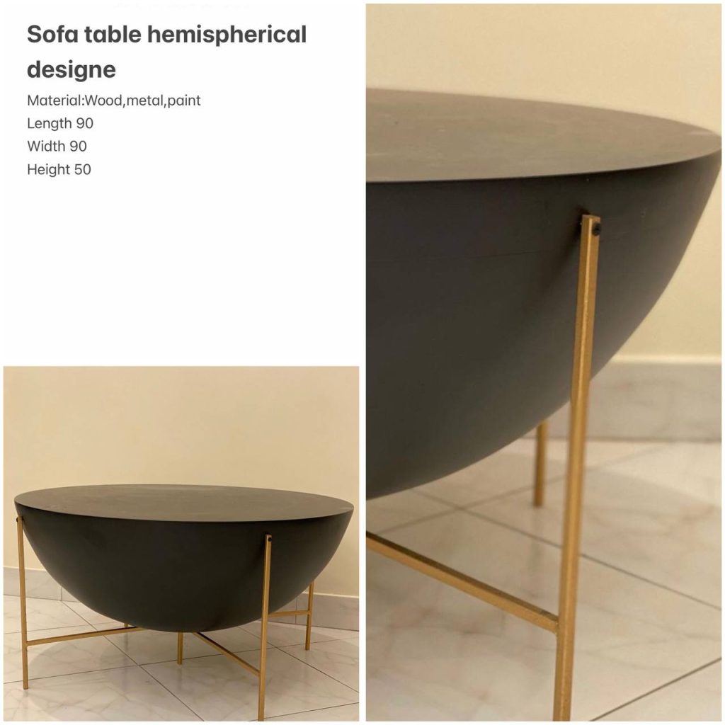 Sofa Table Hemispherical Design